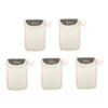 SOESFOUFU 5pcs Black Linen Soap Pouch Net Bags for Exfoliating Foaming Face Cleaning and Bath Use view 1