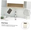 SOESFOUFU 5pcs Black Linen Soap Pouch Net Bags for Exfoliating Foaming Face Cleaning and Bath Use view 2