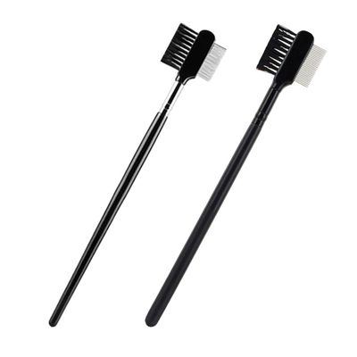 COLLBATH 2pcs Eyebrow Eyelash Combs Handheld Makeup Tool for Shaping Durable Portable for Home and Salon Use for Beginners and Professionals