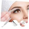 PAMINGONO 2pcs Stainless Steel Eyelid Tweezer Meibomian Gland Expressor Tool for Women Eyelid Forceps with Smooth Edges for Use Beauty Salons and Home Care view 2