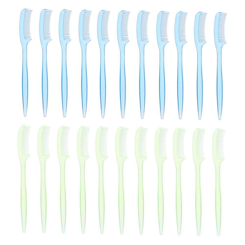 BIUDECO 100pcs Mini Eyelash Brush and Brow Comb Set Waterproof Eyelash Separator Tool for Makeup Application for Home Use Random Color
