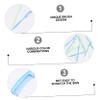BIUDECO 100pcs Mini Eyelash Brush and Brow Comb Set Waterproof Eyelash Separator Tool for Makeup Application for Home Use Random Color view 2
