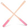 HAKIDZEL 2Pcs Silicone Shower Toe Brush Long Handle Foot Scrubber for Cleaning Toe Gaps Gentle Foot Care for Seniors and Hard to Reach Areas Foot Exfoliator view 1