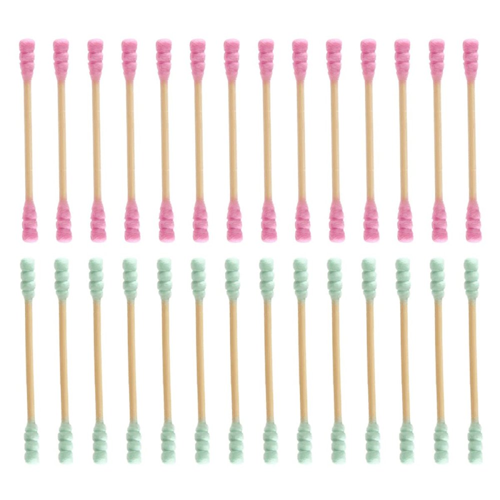 HAPINARY 1000Pcs Disposable Cotton Swabs Double Headed Cleaning Sticks Versatile Applicator for Makeup Ear Cleaning Crafting and Daily Use Random Colors