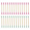 HAPINARY 1000Pcs Disposable Cotton Swabs Double Headed Cleaning Sticks Versatile Applicator for Makeup Ear Cleaning Crafting and Daily Use Random Colors view 1