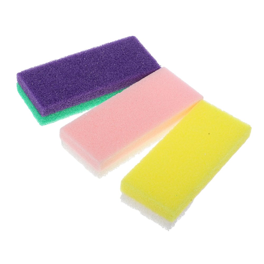 ELAYARD 3pcs Foot Pumice Stone Brush Double-Sided Skin Stone for Callus Removal Professional Bath Foot Scrubber Easy to Clean and Portable Design