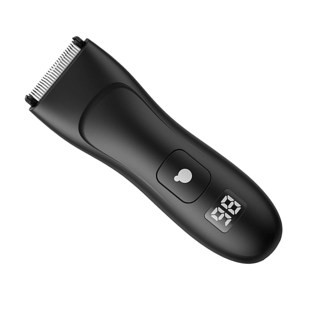 Healvian Men's USB Rechargeable Electric Trimmer Groin Hair Trimmer Portable Body Hair Electric Clipper for Beard Mustache Rechargeable Facial Remover