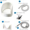 Deluxe Pedicure Foot Spa: Professional-Grade PP Footbath with Spray Nozzle, Inlet/Outlet Pipes, and Adjustable Valves view 2
