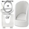 Deluxe Pedicure Foot Spa: Professional-Grade PP Footbath with Spray Nozzle, Inlet/Outlet Pipes, and Adjustable Valves view 4