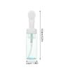 VICASKY 3Pcs Transparent Foaming Bottle with Brush Head Travel Friendly Pump Dispenser for Facial Cleanser Shampoo Wash Lightweight and Refillable Storage view 2