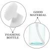 VICASKY 3Pcs Transparent Foaming Bottle with Brush Head Travel Friendly Pump Dispenser for Facial Cleanser Shampoo Wash Lightweight and Refillable Storage view 3