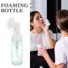VICASKY 3Pcs Transparent Foaming Bottle with Brush Head Travel Friendly Pump Dispenser for Facial Cleanser Shampoo Wash Lightweight and Refillable Storage view 4