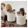 360 Rotating Large Capacity Makeup Brush Holder - Versatile Desktop Organizer for Home and Office(White) view 2