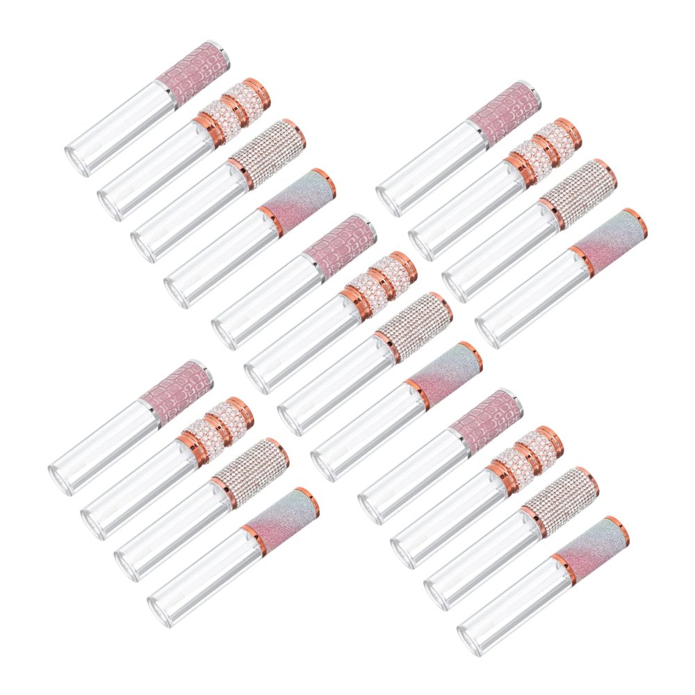 HAKIDZEL 20pcs Squeeze Tube Lip Gloss Empty Lip Gloss Bottles Travel Diy Containers