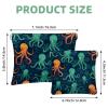 2Pcs Octopus Art-632 Pocket Cosmetic Bag for Purses, Waterproof Makeup Bag Cosmetic Pouch, Portable No Zipper Makeup Bag view 2