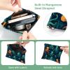 2Pcs Octopus Art-632 Pocket Cosmetic Bag for Purses, Waterproof Makeup Bag Cosmetic Pouch, Portable No Zipper Makeup Bag view 3