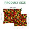 2Pcs Shrapnel Pouch for Purse, Aesthetic Leaves-379 Waterproof Makeup Bag, Portable Pouch for Women Gifts view 2