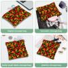 2Pcs Shrapnel Pouch for Purse, Aesthetic Leaves-379 Waterproof Makeup Bag, Portable Pouch for Women Gifts view 4