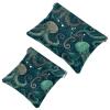 2Pcs Octopus Art-635 Pocket Cosmetic Bag for Purses, Waterproof Makeup Bag Cosmetic Pouch, Portable No Zipper Makeup Bag view 1
