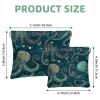 2Pcs Octopus Art-635 Pocket Cosmetic Bag for Purses, Waterproof Makeup Bag Cosmetic Pouch, Portable No Zipper Makeup Bag view 2