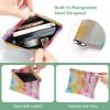 2Pcs Shrapnel Pouch for Purse, Tie Dyeing Art-271 Waterproof Makeup Bag, Portable Pouch for Women Gifts view 3
