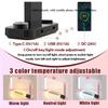 YXKJZHF Foldable Half Moon Nail Desk Light, 3 Color Dimmable Nail Desk Lamp, LED 40W Nails Tech Light with Phone Stand (Black) view 3
