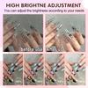 YXKJZHF 35'' Foldable Manicure Table Lamp, Half Moon Nail Lamp for Desk with 3 Color Modes, LED Super Bright Lash Lamps (White) view 4