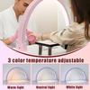 YXKJZHF 30in Half Moon Lamp for Nails, Pink Nail Desk Light with Phone Holder, Ring Nail Tech Desk Lamp 3 Color Temperature view 3