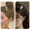 Rabbit Shaped Pearl Hair Clips for Women Girls Cute Hair Accessories for Prom Daily Tea Party Hair Clip for Women Rabbit Lovers Birthday Gift for Daughter Sister Rabbit-shaped Pearl Hair Barrette view 3