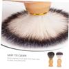 COLLBATH 2pcs Nylon Shaving Brush Set for Men Soft Fiber Barber Shaving Brush Neck Duster for Hair Salon Household Beard Care Tools view 3