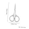 PLAFOPE 3pcs Facial Hair Trimmer Set Stainless Steel Scissors Beard Shaper Eyebrow Scissors Makeup Scissor view 2