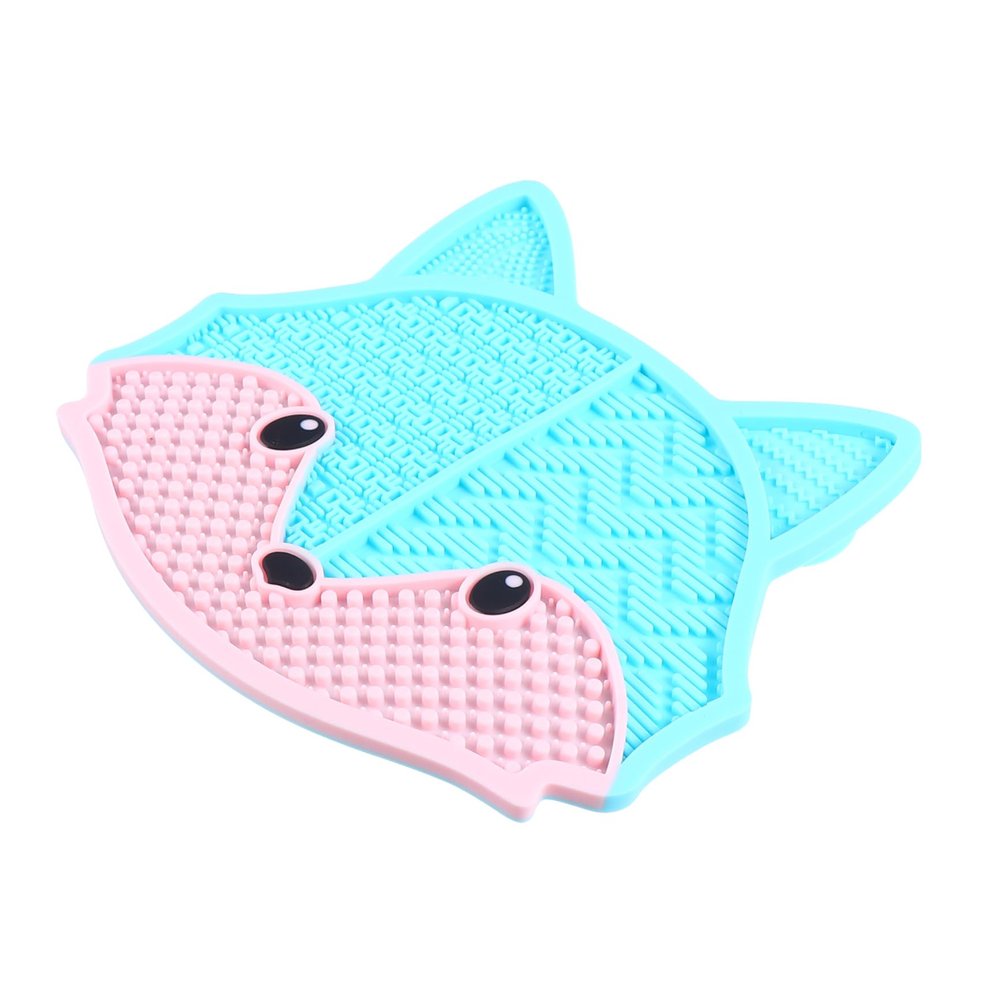 GALPADA Makeup Tools Cleaning Mat Silicone Brush Cleaner Suction Cup Makeup Brush Cleaning Pad for Face
