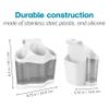 Polder Style Station White/Silver BTH-7030-94 Hot Sleeve Hair Styling Tool Storage Caddy, 3" x 3.75" x 6.25", Gray view 2
