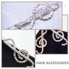 BIUDECO 2pcs Music Note Rhinestone Hair Clips for Women Sparkling Hair Barrettes for Styling view 3