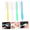GALPADA 4Pcs Nail Brush with Long Handle Durable Plastic Cleaning Brushes for Nail Makeup Random Pattern Essential Nail Tools for Manicure and Personal Use view 2