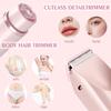 Bikini Trimmer for Women,2025 New Bikini Shaver,Electric Razor & Shaver with Dual Ceramic Blades,Painless Hair Removal,Rechargeable Razor Body Hair Trimmer for Wet & Dry Use view 4