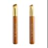 Desert Oak Series Wing Liner Duo Brush Set - CM 180 Bold Angled Eyeliner & CM 181 Precision Detail Brush for Gel/Liquid/Powder, Bubinga Handle & Brass Ferrule view 1