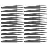 20Pcs Carbon Fiber Anti Static Tweezers Industrial Repairing Tools for Electronic Circuit Watch Phone Repair PPS Material 93303 view 1