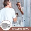 Vaguelly Men Shaving Bowl Compact Handheld Foaming Bowl for Easy Lathering Durable Grey Design with Elegant Texture Grooming Enthusiasts view 3
