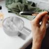 Vaguelly Men Shaving Bowl Compact Handheld Foaming Bowl for Easy Lathering Durable Grey Design with Elegant Texture Grooming Enthusiasts view 4