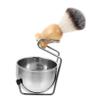 1Set Men Shaving Brush Set with Soap Bowl Rack Durable Stand Shaving Kit for Convenient Grooming Travel view 1