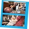 1Set Men Shaving Brush Set with Soap Bowl Rack Durable Stand Shaving Kit for Convenient Grooming Travel view 2