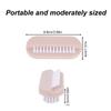 4pcs Nail Brushes, Two Sided Cleaning Fingernail Scrub Brushes Portable Easy to Hold Soft Stiff Bristles Nail Cleaning Scrubbers for Men Women Kids view 2
