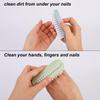 4pcs Nail Brushes, Two Sided Cleaning Fingernail Scrub Brushes Portable Easy to Hold Soft Stiff Bristles Nail Cleaning Scrubbers for Men Women Kids view 3