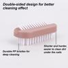 4pcs Nail Brushes, Two Sided Cleaning Fingernail Scrub Brushes Portable Easy to Hold Soft Stiff Bristles Nail Cleaning Scrubbers for Men Women Kids view 4