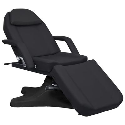 Black Massage Table 70.9"x24.4"x(34.1"-46.5") Adjustable Spa Bed, Foldable Salon Treatment Table for Beauty, Facials, Skincare, Tattooing & Piercing