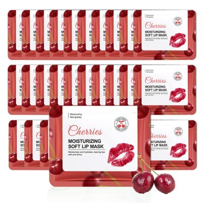 30PCS Moisturizing Lip Masks Set, Overnight Bulk Lip Patches, Long-lasting Hydrating Sleeping Lip Plumping Masks for Women 01
