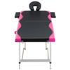 2-Zone Foldable Massage Table, Portable Spa Bed with Adjustable Headrest, Aluminum Frame for Professional Therapy, Easy Folding for Salon Use view 2