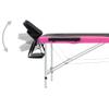 2-Zone Foldable Massage Table, Portable Spa Bed with Adjustable Headrest, Aluminum Frame for Professional Therapy, Easy Folding for Salon Use view 4