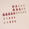 30Pcs Gowabory Nail Press ons, Short Almond Press on Nails Girls Fake Nails with Small Fresh Flowers Design, Artificial False Nails Press On Stick On Nails for Women view 4